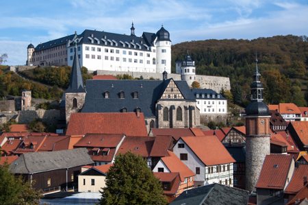 Schloss Stolberg über der Stadt